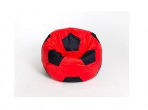 Кресло-мешок Мяч малый красно-черное в Тавде - tavda.ok-mebel.com | фото 1