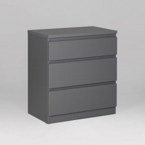 2.03.02.060.4 КАСТОР комод 3 ящика RU серый в Тавде - tavda.ok-mebel.com | фото