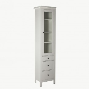 2.08.07.120.1 САГА шкаф с витриной 50 белый RU в Тавде - tavda.ok-mebel.com | фото 2