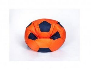 Кресло-мешок Мяч малый оранжево-черное в Тавде - tavda.ok-mebel.com | фото 1