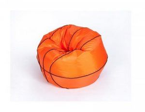 Кресло-мешок Баскетбольный мяч малый оранжево-черное в Тавде - tavda.ok-mebel.com | фото 3
