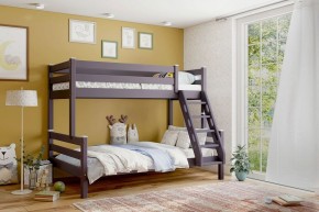 АДЕЛЬ Кровать двухъярусная с наклонной лестницей (лаванда) в Тавде - tavda.ok-mebel.com | фото 1