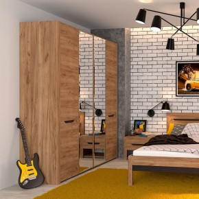 АФИНА А11а Шкаф для одежды (крафт) в Тавде - tavda.ok-mebel.com | фото 2