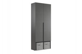 БАСКО Шкаф двухдверный L800 (графит) в Тавде - tavda.ok-mebel.com | фото