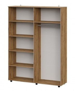 БАЙКАЛ Шкаф четырехстворчатый (Графит/Дуб золотой) в Тавде - tavda.ok-mebel.com | фото 2
