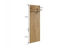БОДРУМ Прихожая (модульная) дуб крафт золотой в Тавде - tavda.ok-mebel.com | фото 2