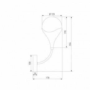Бра Eurosvet Calyx 60169/1 никель в Тавде - tavda.ok-mebel.com | фото 4