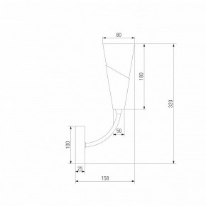 Бра Eurosvet Rhyton 60167/1 латунь в Тавде - tavda.ok-mebel.com | фото 5