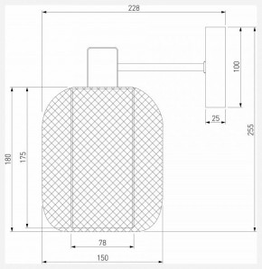 Бра Eurosvet Voile 30191/1 черный в Тавде - tavda.ok-mebel.com | фото 4