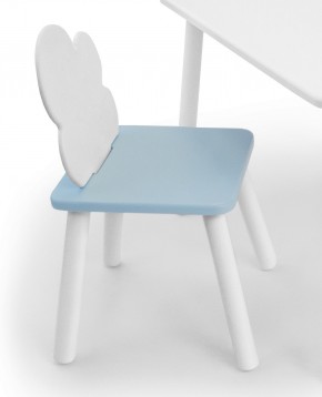 Детский стул Облачко (Белый/Голубой/Белый) в Тавде - tavda.ok-mebel.com | фото 1
