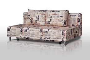 Диван-кровать Комфорт без подлокотников Принт "Gazeta" (2 подушки) в Тавде - tavda.ok-mebel.com | фото