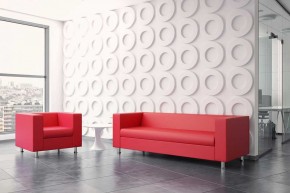 Диван трехместный Алекто искусственная шерсть KARDIF в Тавде - tavda.ok-mebel.com | фото 2