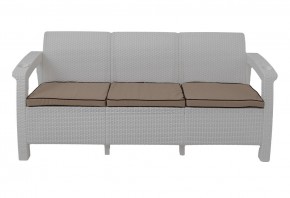 Диван Yalta Premium Sofa 3 Set (Ялта) белый (+подушки под спину) в Тавде - tavda.ok-mebel.com | фото 2