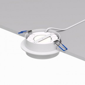 DK2090-WH Встраиваемый светильник FLAT, IP 20, до 15 Вт, GX53, LED, белый, алюминий в Тавде - tavda.ok-mebel.com | фото 3