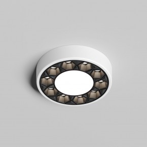 DK2440-WB Встраиваемый светильник DUAL 5+5 Вт, LED 4000K, IP 20, d90mm, белый/черный, алюминий/акрил в Тавде - tavda.ok-mebel.com | фото