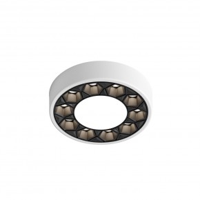 DK2440-WB Встраиваемый светильник DUAL 5+5 Вт, LED 4000K, IP 20, d90mm, белый/черный, алюминий/акрил в Тавде - tavda.ok-mebel.com | фото 4