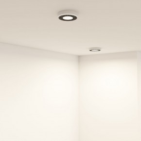 DK2440-WB Встраиваемый светильник DUAL 5+5 Вт, LED 4000K, IP 20, d90mm, белый/черный, алюминий/акрил в Тавде - tavda.ok-mebel.com | фото 6
