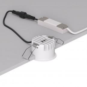 DK2510-WB Встраиваемый светильник SPACE со светодиодом d65 220V 8W 38° 4000К IP20 белый/черный алюминий в Тавде - tavda.ok-mebel.com | фото 3