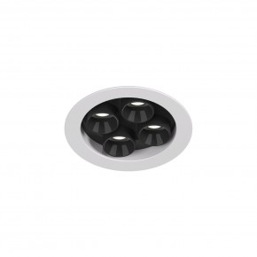 DK2510-WB Встраиваемый светильник SPACE со светодиодом d65 220V 8W 38° 4000К IP20 белый/черный алюминий в Тавде - tavda.ok-mebel.com | фото 4