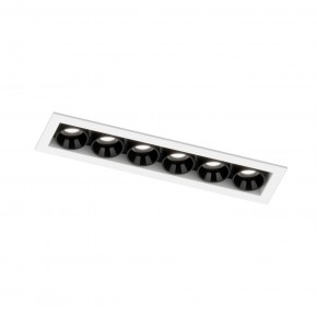 DK2514-WB Встраиваемый светильник SPACE со светодиодом L126mm 220V 10W 38° 4000К IP20 белый/черный алюминий в Тавде - tavda.ok-mebel.com | фото 5