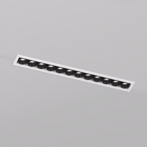 DK2515-WB Встраиваемый светильник SPACE со светодиодом L240mm 220V 20W 38° 4000К IP20 белый/черный алюминий в Тавде - tavda.ok-mebel.com | фото