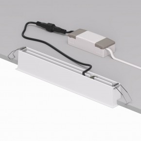 DK2515-WB Встраиваемый светильник SPACE со светодиодом L240mm 220V 20W 38° 4000К IP20 белый/черный алюминий в Тавде - tavda.ok-mebel.com | фото 3