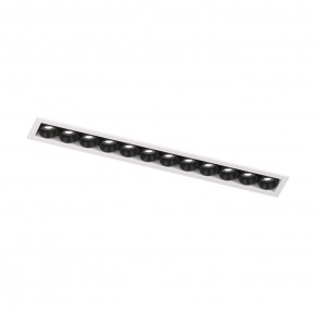 DK2515-WB Встраиваемый светильник SPACE со светодиодом L240mm 220V 20W 38° 4000К IP20 белый/черный алюминий в Тавде - tavda.ok-mebel.com | фото 4