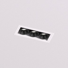 DK2530-WB Встраиваемый светильник SPACE со светодиодом под шпатлевку L69mm 220V 6W 38° 4000К IP20 белый/черный алюминий в Тавде - tavda.ok-mebel.com | фото