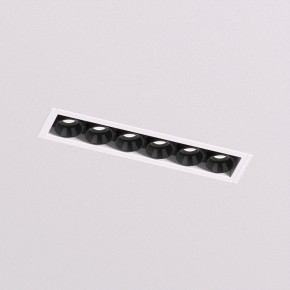 DK2531-WB Встраиваемый светильник SPACE со светодиодом под шпатлевку L126mm 220V 10W 38° 4000К IP20 белый/черный алюминий в Тавде - tavda.ok-mebel.com | фото