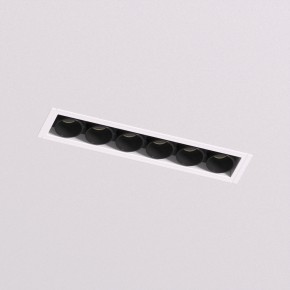 DK2531-WB Встраиваемый светильник SPACE со светодиодом под шпатлевку L126mm 220V 10W 38° 4000К IP20 белый/черный алюминий в Тавде - tavda.ok-mebel.com | фото 2