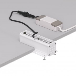 DK2531-WB Встраиваемый светильник SPACE со светодиодом под шпатлевку L126mm 220V 10W 38° 4000К IP20 белый/черный алюминий в Тавде - tavda.ok-mebel.com | фото 5