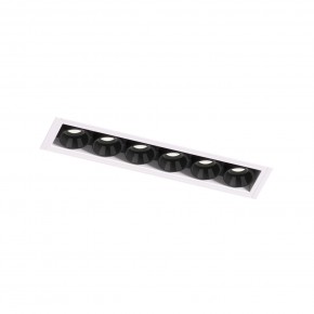 DK2531-WB Встраиваемый светильник SPACE со светодиодом под шпатлевку L126mm 220V 10W 38° 4000К IP20 белый/черный алюминий в Тавде - tavda.ok-mebel.com | фото 6