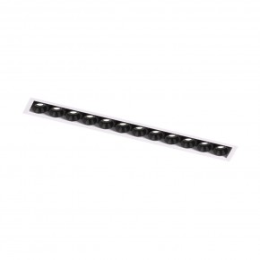 DK2532-WB Встраиваемый светильник SPACE со светодиодом под шпатлевку L240mm 220V 20W 38° 4000К IP20 белый/черный алюминий в Тавде - tavda.ok-mebel.com | фото 5