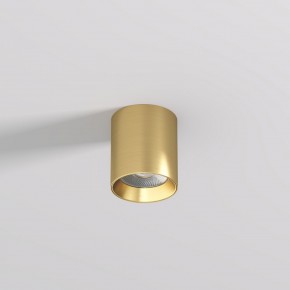 DK2610-SB Накладной светильник SHINE TUBE со светодиодом, D70*H80, IP20, 3000К, 10W, RA?90, сатинированная латунь, алюминий в Тавде - tavda.ok-mebel.com | фото 2