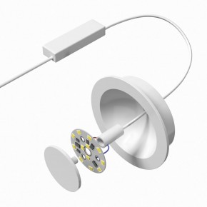 DK2700-WH Встраиваемый светильник, IP 20, 7 Вт, LED 3000, белый, алюминий в Тавде - tavda.ok-mebel.com | фото 4