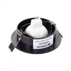 DK3020-BK Встраиваемый светильник, IP 20, 10 Вт, GU5.3, LED, черный, пластик в Тавде - tavda.ok-mebel.com | фото 3