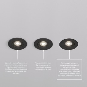DK3020-BK Встраиваемый светильник, IP 20, 10 Вт, GU5.3, LED, черный, пластик в Тавде - tavda.ok-mebel.com | фото 5