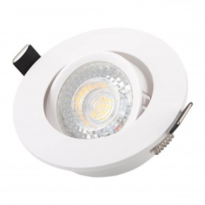 DK3020-WH Встраиваемый светильник, IP 20, 10 Вт, GU5.3, LED, белый, пластик в Тавде - tavda.ok-mebel.com | фото 2