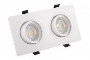 DK3022-WH Встраиваемый светильник, IP 20, 10 Вт, GU5.3, LED, белый, пластик в Тавде - tavda.ok-mebel.com | фото