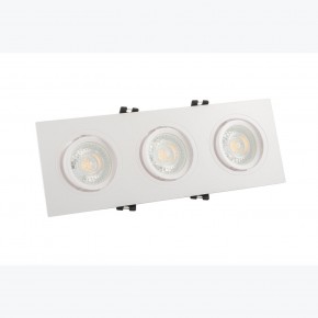DK3023-WH Встраиваемый светильник, IP 20, 10 Вт, GU5.3, LED, белый, пластик в Тавде - tavda.ok-mebel.com | фото 2