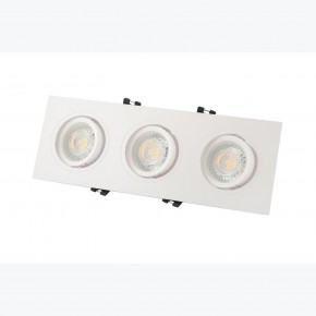 DK3023-WH Встраиваемый светильник, IP 20, 10 Вт, GU5.3, LED, белый, пластик в Тавде - tavda.ok-mebel.com | фото 3