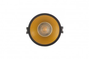 DK3026-BG Встраиваемый светильник, IP 20, 10 Вт, GU5.3, LED, черный/золотой, пластик в Тавде - tavda.ok-mebel.com | фото