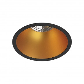 DK3026-BG Встраиваемый светильник, IP 20, 10 Вт, GU5.3, LED, черный/золотой, пластик в Тавде - tavda.ok-mebel.com | фото