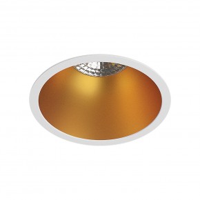 DK3026-WG Встраиваемый светильник, IP 20, 10 Вт, GU5.3, LED, белый/золотой, пластик в Тавде - tavda.ok-mebel.com | фото