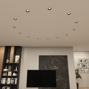 DK3055-BK Встраиваемый светильник, IP 20, 10 Вт, GU5.3, LED, черный, пластик в Тавде - tavda.ok-mebel.com | фото 3
