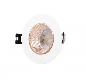 DK3061-WBR Встраиваемый светильник, IP 20, 10 Вт, GU5.3, LED, белый/бронзовый, пластик в Тавде - tavda.ok-mebel.com | фото