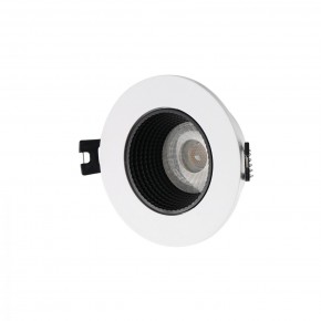 DK3061-WH+BK Встраиваемый светильник, IP 20, 10 Вт, GU5.3, LED, белый/черный, пластик в Тавде - tavda.ok-mebel.com | фото