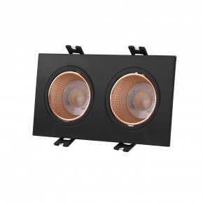 DK3072-BBR Встраиваемый светильник, IP 20, 10 Вт, GU5.3, LED, черный/бронзовый, пластик в Тавде - tavda.ok-mebel.com | фото