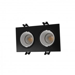 DK3072-BK+WH Встраиваемый светильник, IP 20, 10 Вт, GU5.3, LED, черный/белый, пластик в Тавде - tavda.ok-mebel.com | фото