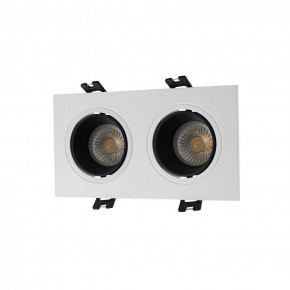 DK3072-WH+BK Встраиваемый светильник, IP 20, 10 Вт, GU5.3, LED, белый/черный, пластик в Тавде - tavda.ok-mebel.com | фото